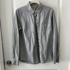 J. Crew Boys Gray Striped Button-Down Shirt Sz 8 FINAL CLEARANCE PRICE